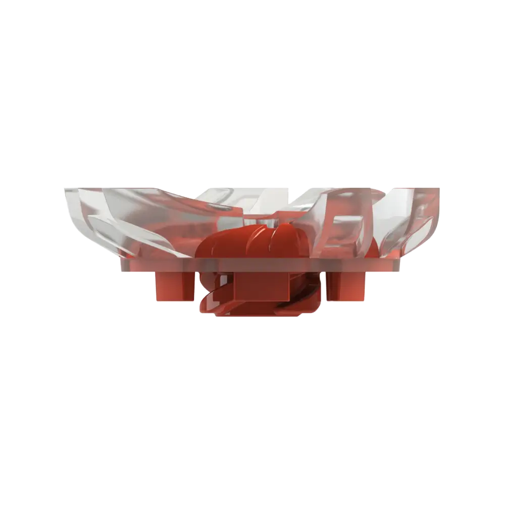 Silver Tornado Golf Spikes (Fast Twist® 3.0) | Clear/Red