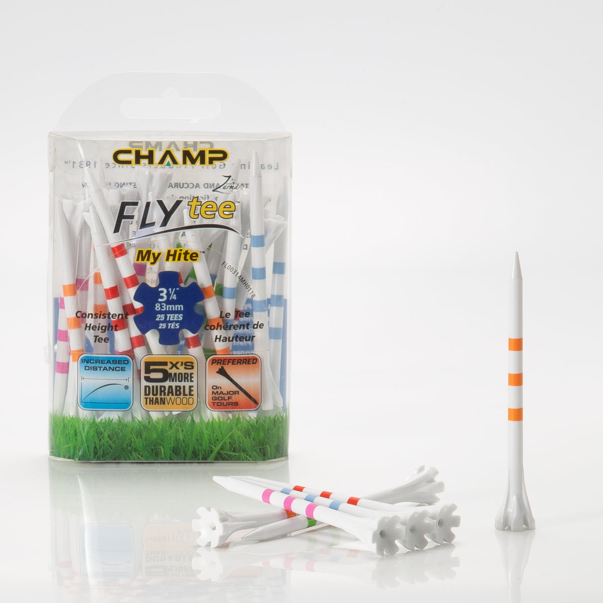 Zarma FLYtee™ MyHite™ Tees - White/Stripe Mix