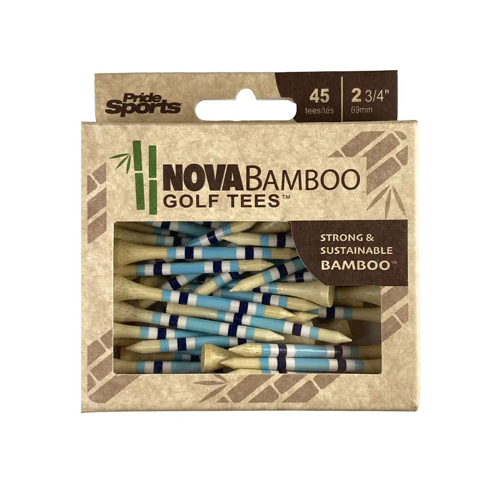 Nova Bamboo Golf Tees™ - Blue / White / Navy