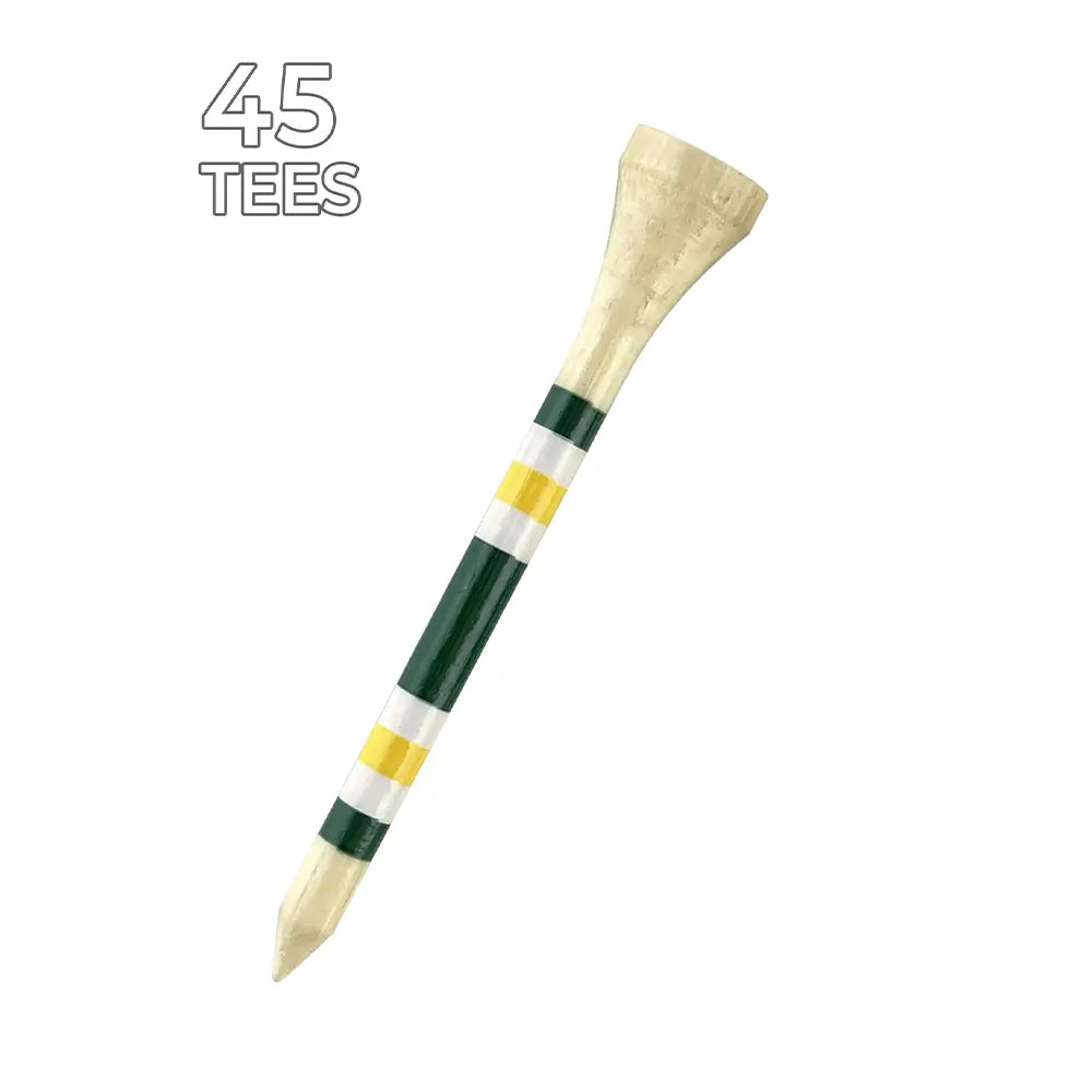 Nova Bamboo Golf Tees™ - White / Yellow / Green