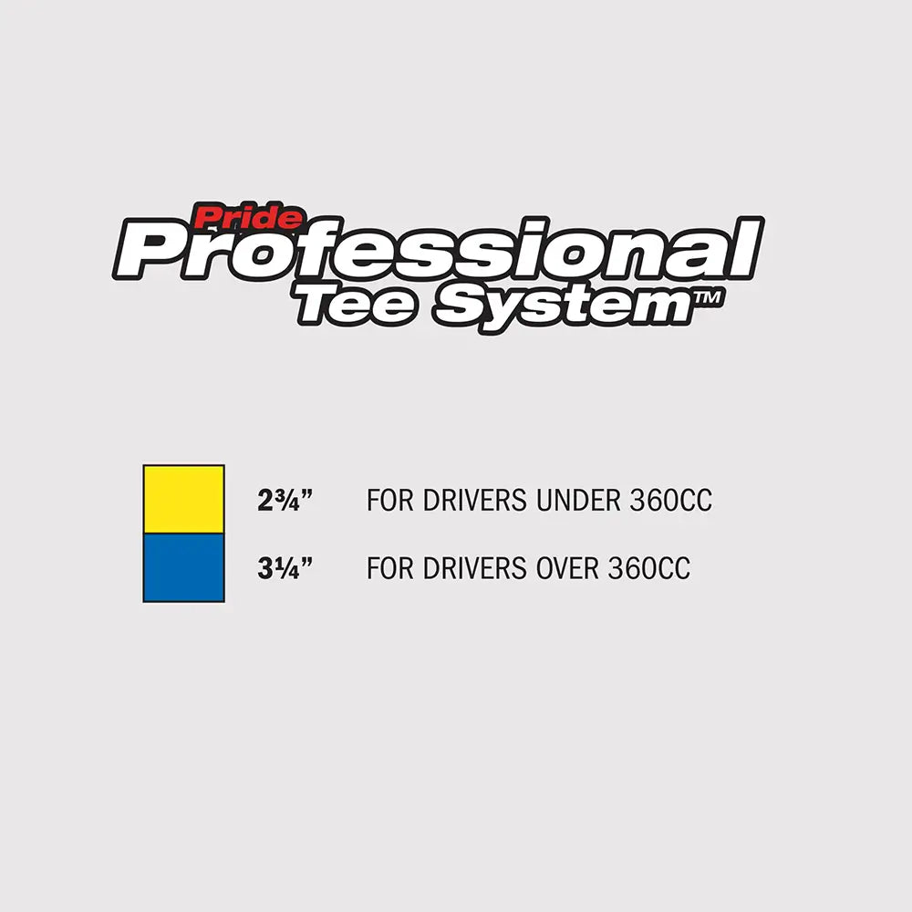 Pride PTS 2 3/4" ProLength Titanium Wood Tees - Yellow - 75ct