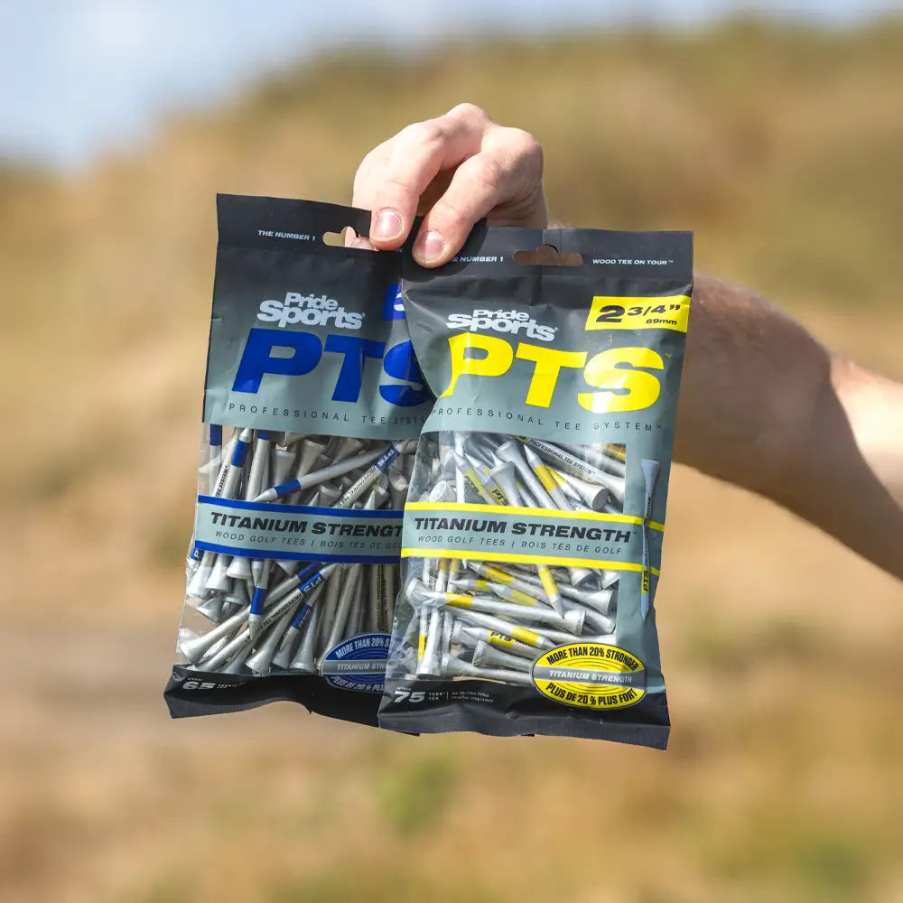Pride PTS 2 3/4" ProLength Titanium Wood Tees - Yellow - 75ct