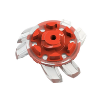 Silver Tornado Golf Spikes (Fast Twist® 3.0) | Clear/Red