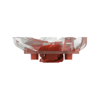 Silver Tornado Golf Spikes (Fast Twist® 3.0) | Clear/Red