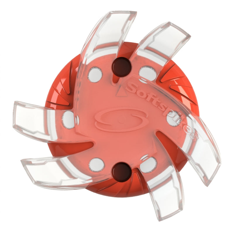 Silver Tornado Golf Spikes (Fast Twist® 3.0) | Clear/Red