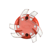 Silver Tornado Golf Spikes (Fast Twist® 3.0) | Clear/Red