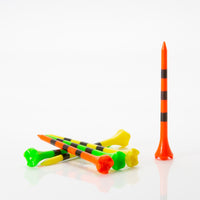 2 ¾" and 3 ¼" Striped Pride Performance® Plastic Tees - Fruit Mix