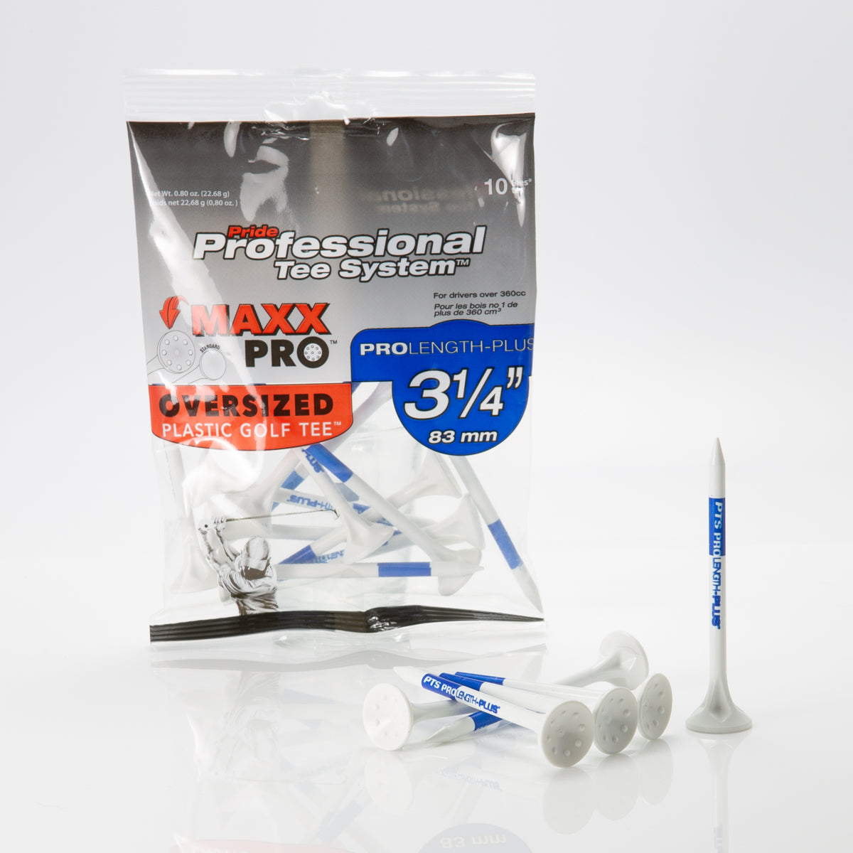 Professional Tee System™ (PTS) MaxxPro™ - 3 1/4 - Plastic Golf Tees