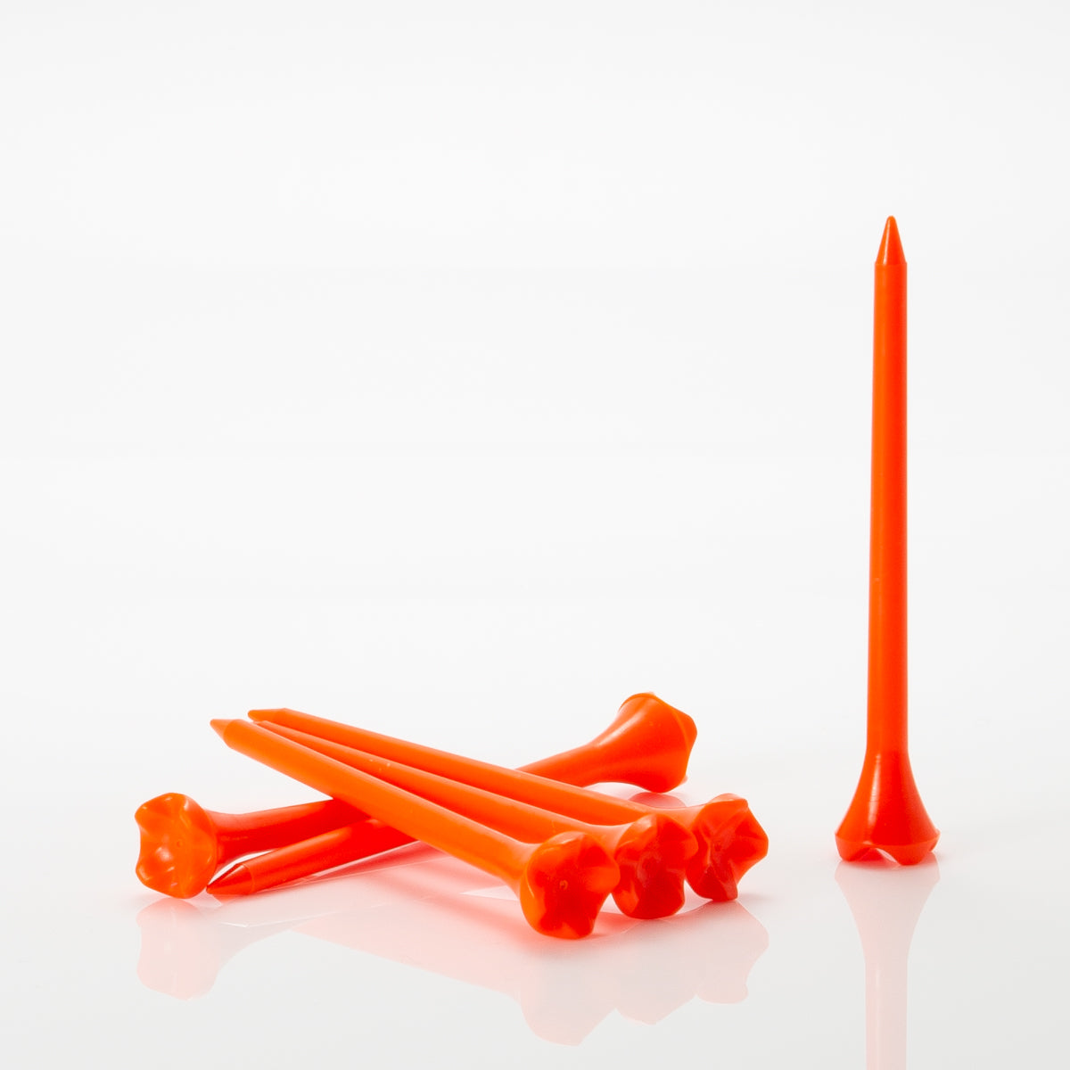 Pride Performance™ Plastic Tees - 3 1/4" Citrus Orange