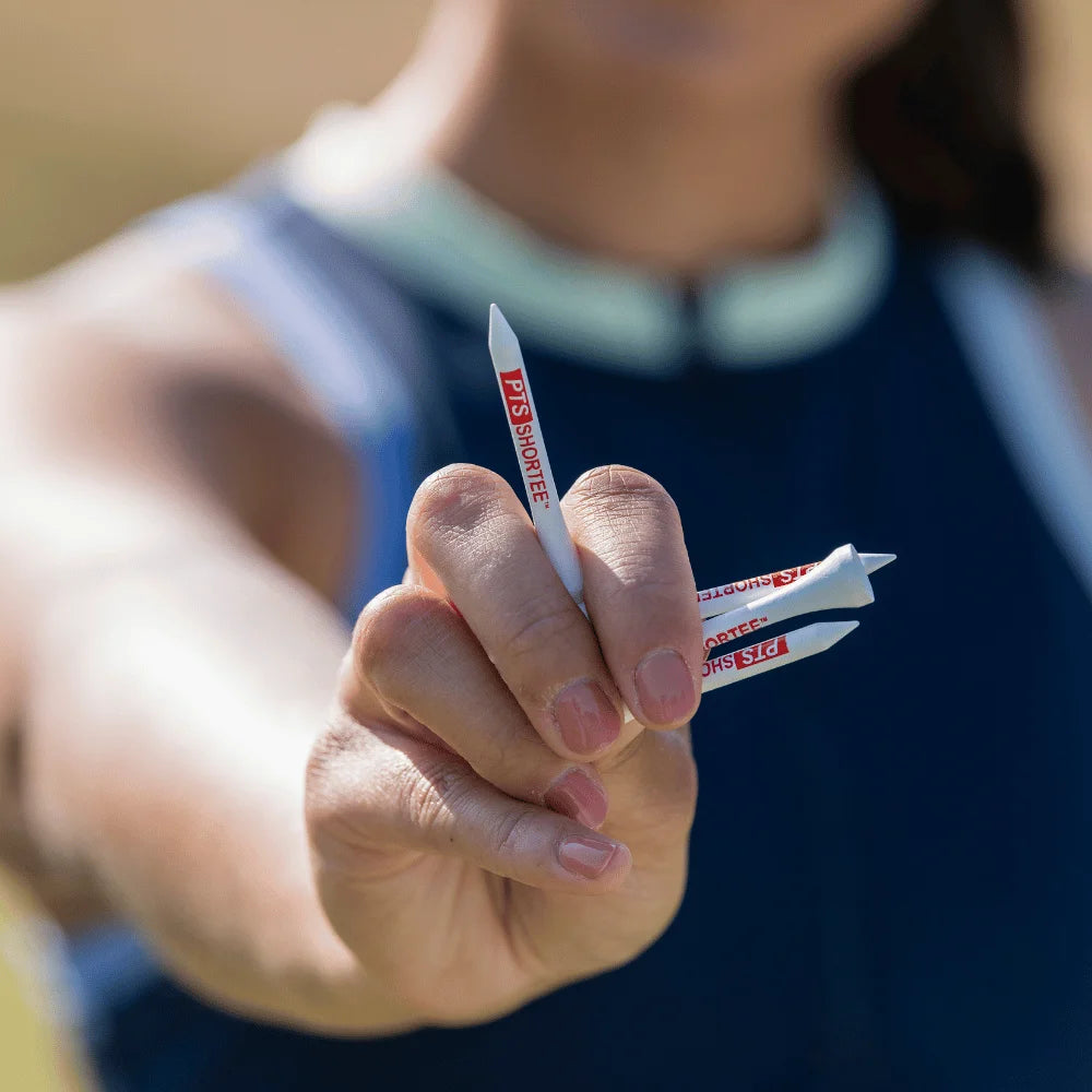 Pride PTS 2 1/8" Shortee Wood Tees - Red - 120ct