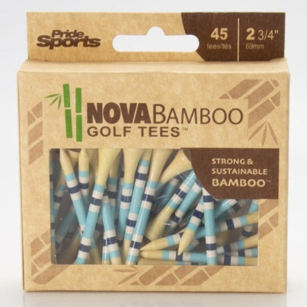 Nova Bamboo Golf Tees™ - Blue / White / Navy