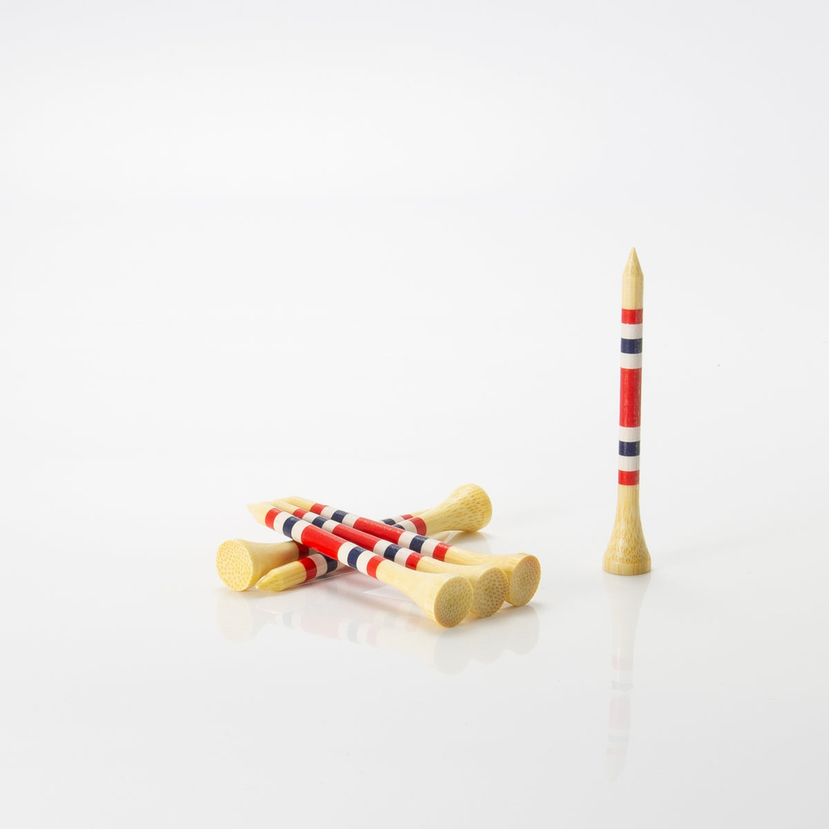 Nova Bamboo Golf Tees™ - Red / White / Blue