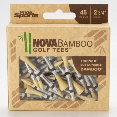 Nova Bamboo Golf Tees™ - Silver / White / Black