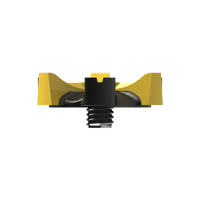 Scorpion Stinger Golf Spikes (Small Metal) | Yellow/Black