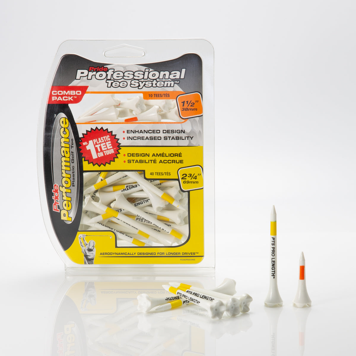 Professional Tee System™ (PTS) Pride Performance™ Combo Packs - Includes 2 3/4" & 1 1/2" Tees!