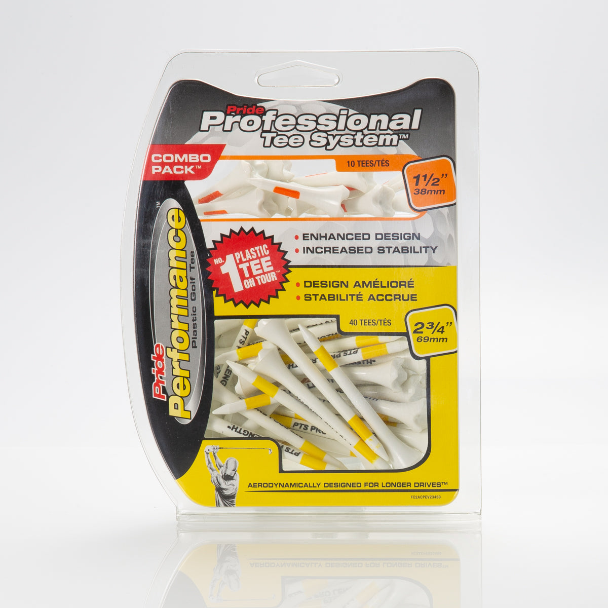 2 3/4 - Professional Tee System™ (PTS) Pride Performance™ Combo Pack - Includes 2 Tee Sizes!