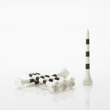 2 ¾" and 3 ¼" Striped Pride Performance® Plastic Tees - White