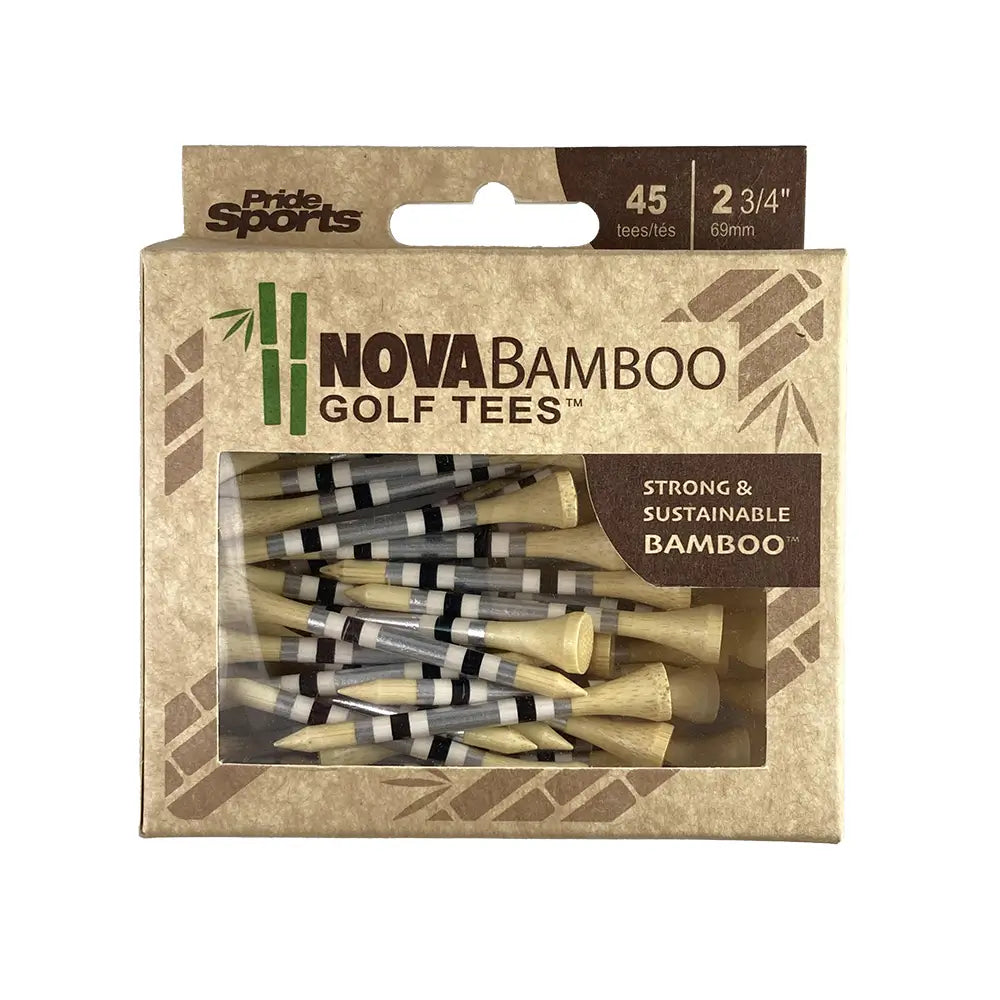 Nova Bamboo Golf Tees™ - Silver / White / Black