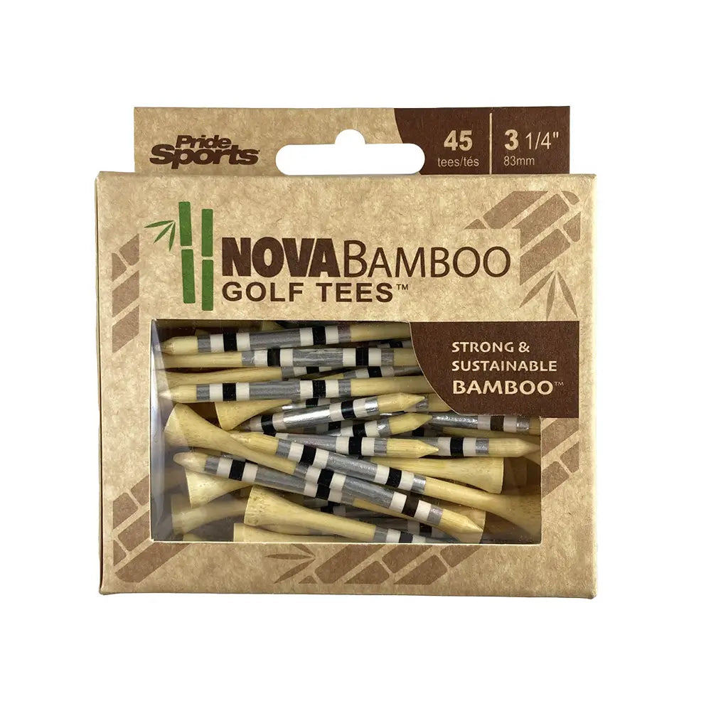 Nova Bamboo Golf Tees™ - Silver / White / Black