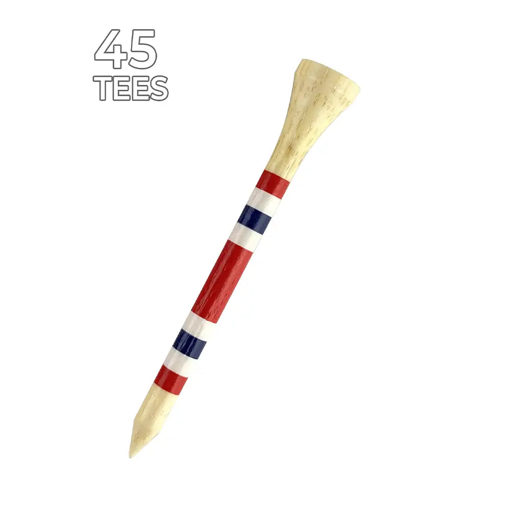 Nova Bamboo Golf Tees™ - Red / White / Blue