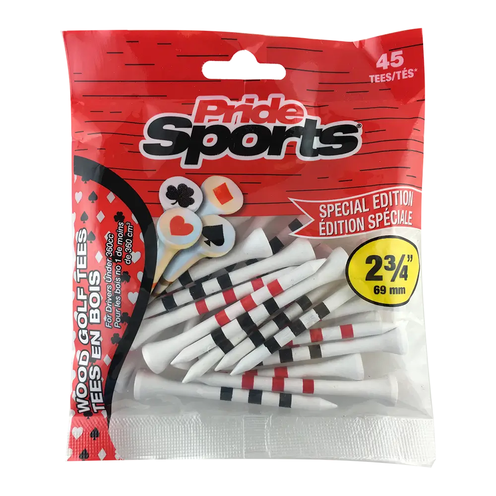 Special Edition Playing Cards Wood Golf Tees