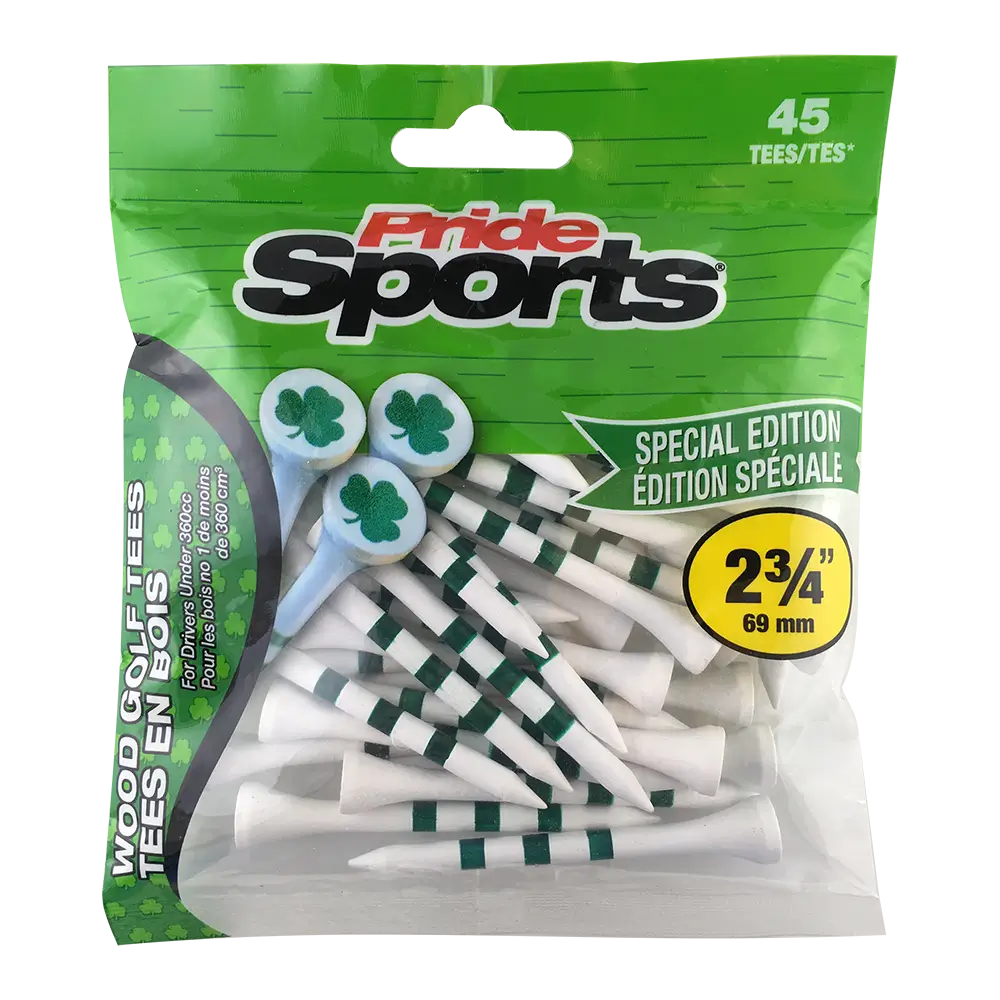 Special Edition Shamrocks Wood Golf Tees