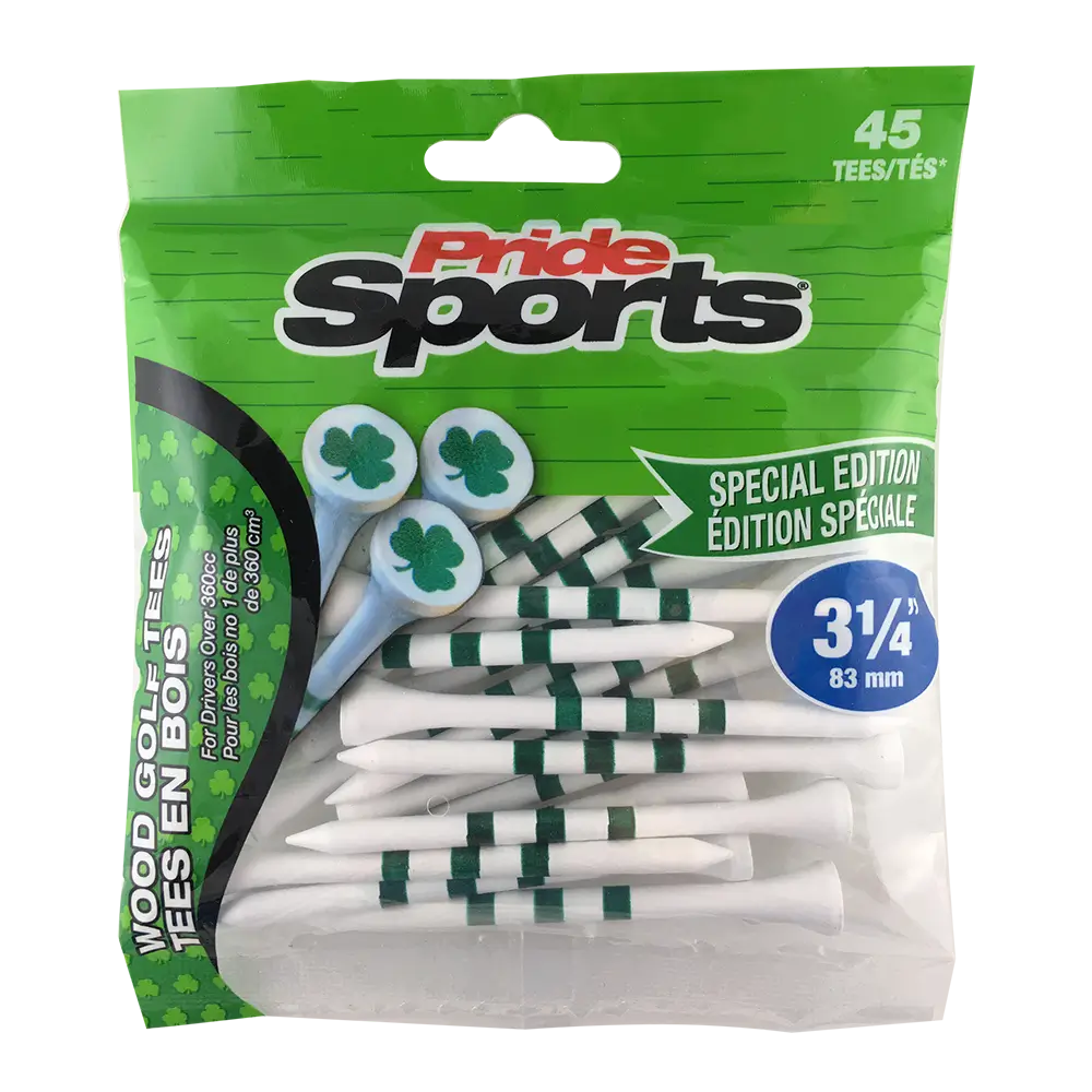 Special Edition Shamrocks Wood Golf Tees