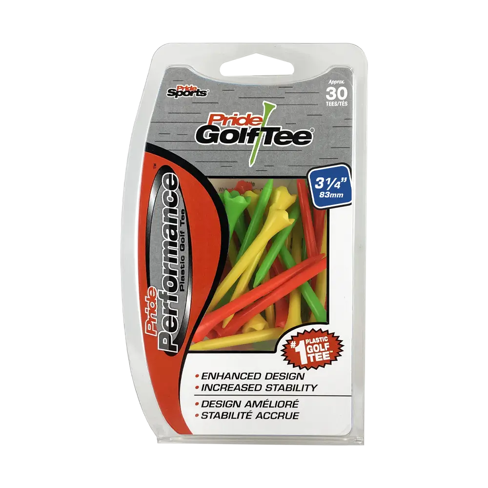 3 ¼" Pride Performance® Plastic Tees - Fruit Mix