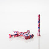 2 ¾" Special Edition Paint Splatter Tees - 10 Pack