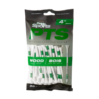 4" PTS® Wood Tees - 50ct