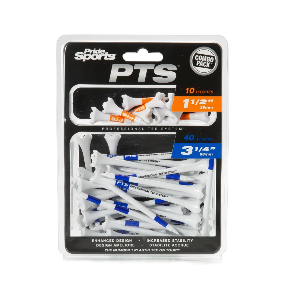 3 1/4 - Professional Tee System™ (PTS) Pride Performance™ Combo Pack - Includes 2 Tee Sizes!