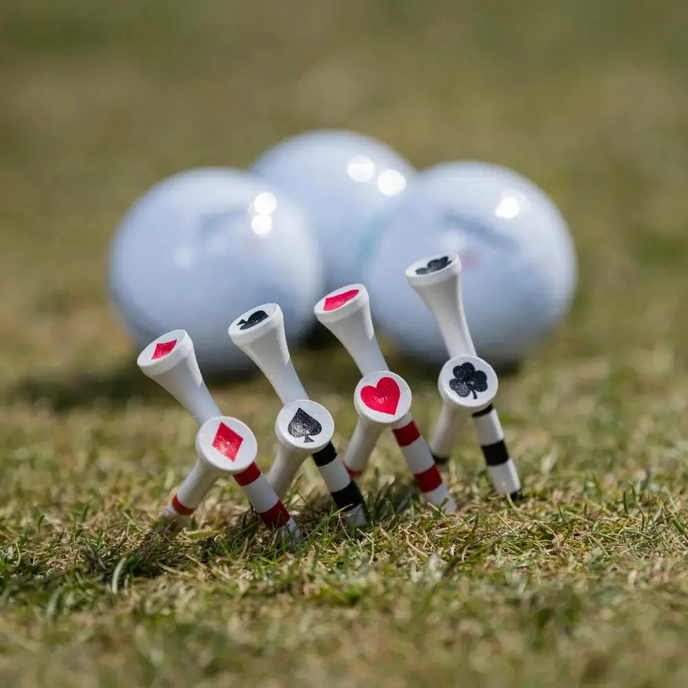 Special Edition Playing Cards Wood Golf Tees