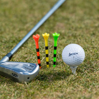 2 ¾" and 3 ¼" Striped Pride Performance® Plastic Tees - Fruit Mix