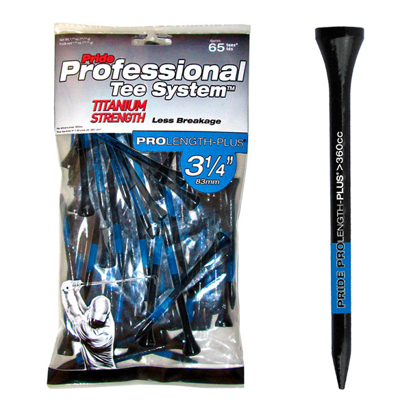 PTS 3 1/4" ProLength Titanium Wood Tees - Blue - 65ct